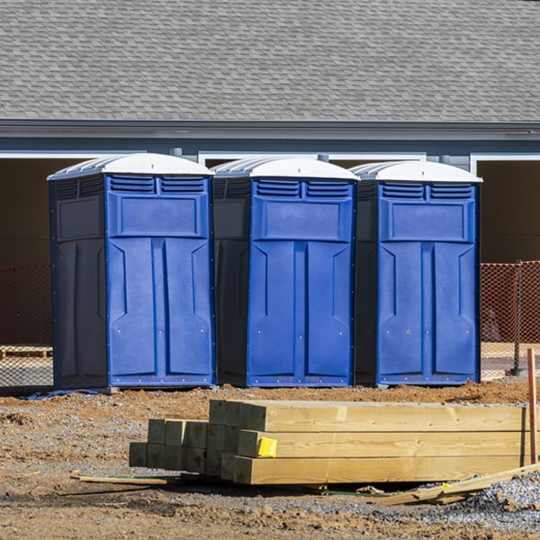 how often are the portable toilets cleaned and serviced during a rental period in Cowles Nebraska